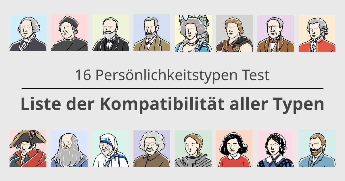 16-Typen-Test: Liste der Kompatibilität aller Typen - Erfahren Sie die Kompatibilität in Liebe und Beruf (Neueste 2025)