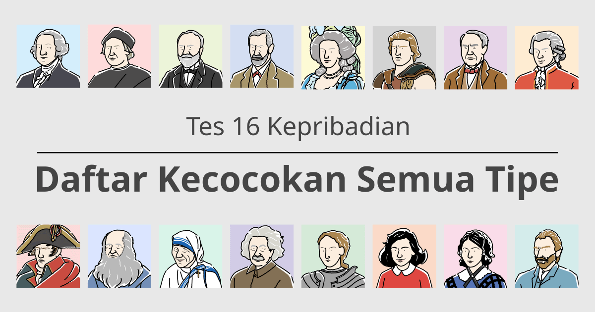 Tes 16 Tipe: Daftar Kecocokan Semua Tipe - Mengetahui Kecocokan dalam Asmara dan Pekerjaan (Edisi 2025)